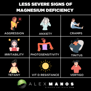 signs of magnesium deficiency